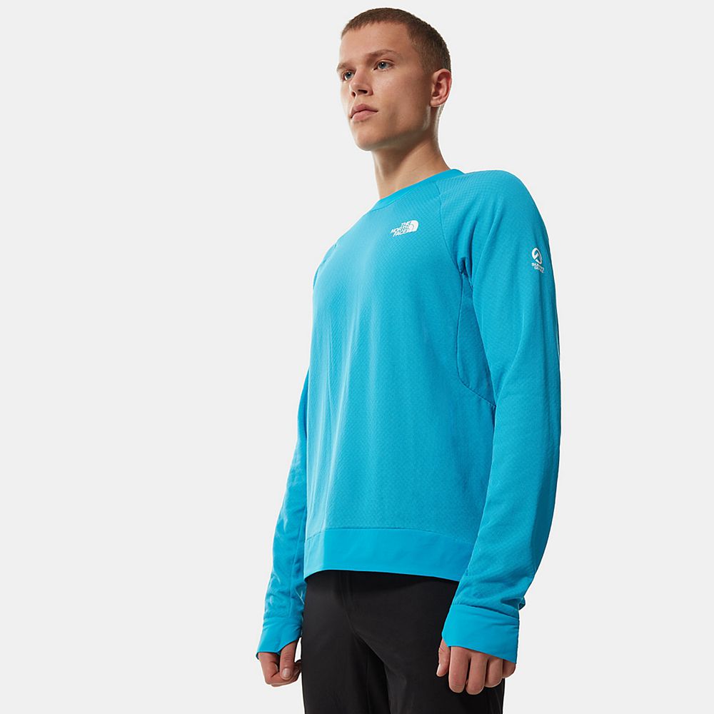 The North Face Sweater Mens Australia - The North Face Summit Series™ L2 Futurefleece™ Blue Mountain